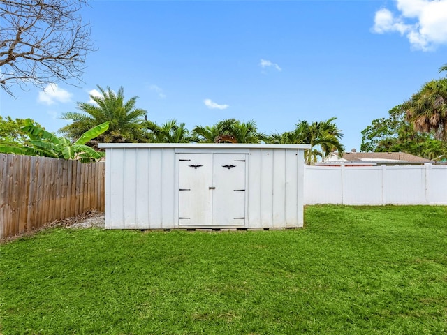 540 80th Ave, St Pete Beach, FL 33706 - view of shed with a fenced backyard