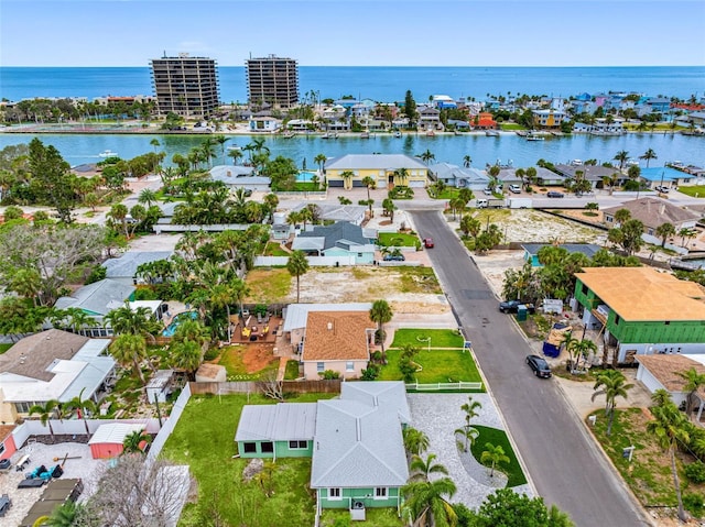 540 80th Ave, St Pete Beach, FL 33706 - aerial view of residential area with a large body of water