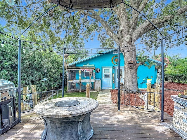6428 Old Main St, New Port Richey, FL 34653 - deck featuring grilling area
