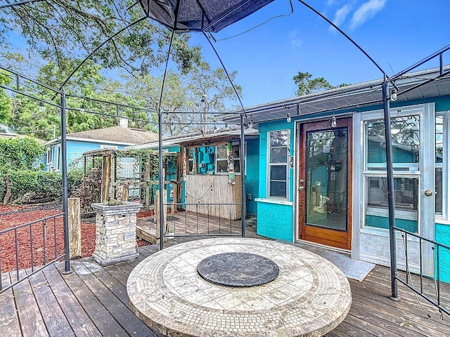 6428 Old Main St, New Port Richey, FL 34653 - view of deck