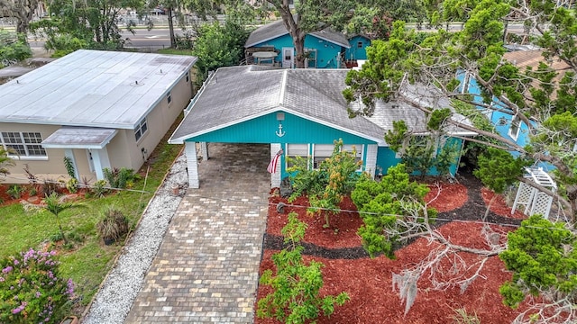 6428 Old Main St, New Port Richey, FL 34653 - aerial view of property and surrounding area