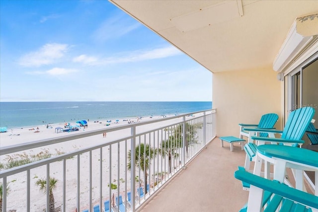 13000 Gulf Blvd Unit 309, Madeira Beach, FL 33708 - balcony with view of water and beach