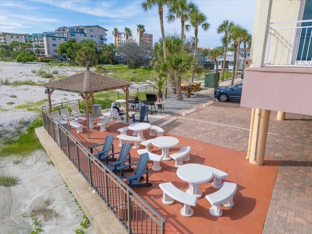13000 Gulf Blvd Unit 309, Madeira Beach, FL 33708 - view of patio / terrace featuring a gazebo