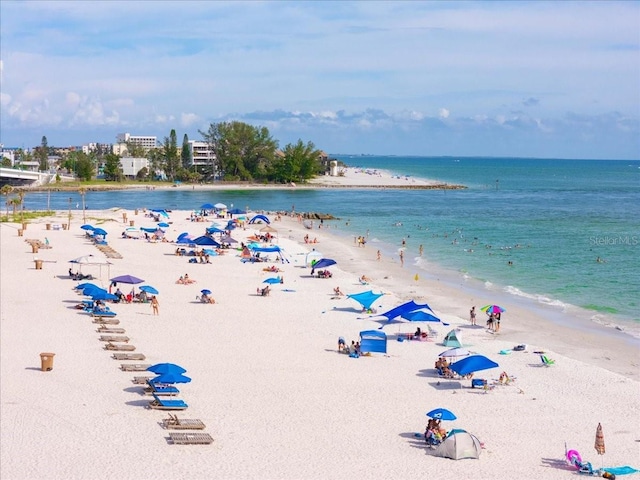 13000 Gulf Blvd Unit 309, Madeira Beach, FL 33708 - water view with nearby beach