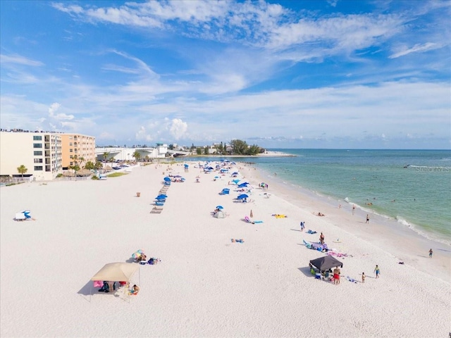 13000 Gulf Blvd Unit 309, Madeira Beach, FL 33708 - water view featuring nearby beach