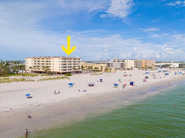 13000 Gulf Blvd Unit 309, Madeira Beach, FL 33708 - water view with nearby beach