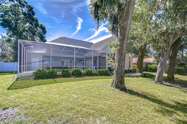 3012 Colonial Ridge Dr, Brandon, FL 33511 - back of house featuring glass enclosure