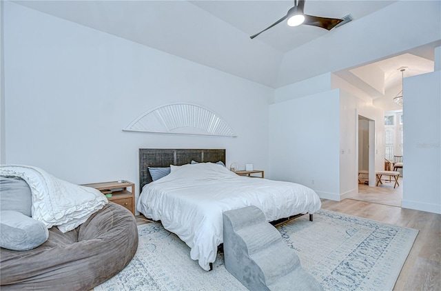 3012 Colonial Ridge Dr, Brandon, FL 33511 - bedroom with wood finished floors and a ceiling fan