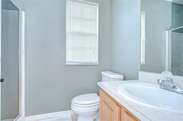 3012 Colonial Ridge Dr, Brandon, FL 33511 - bathroom featuring vanity and a shower with shower door