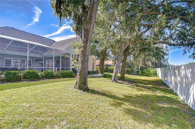 3012 Colonial Ridge Dr, Brandon, FL 33511 - view of yard with glass enclosure