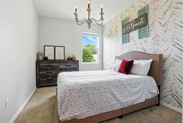 10603 Avian Forrest Dr, Riverview, FL 33578 - bedroom with carpet and a chandelier
