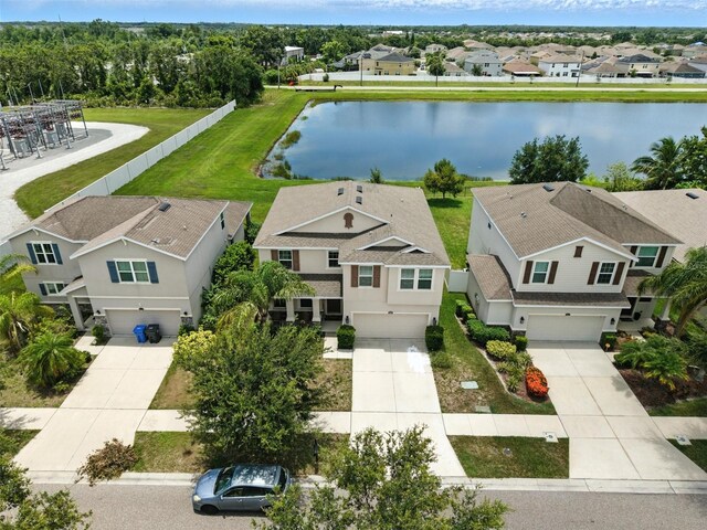 10603 Avian Forrest Dr, Riverview, FL 33578 - aerial view of residential area featuring a large body of water