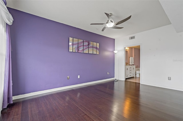 501 Knights Run Ave Unit 1317, Tampa, FL 33602 - empty room with a ceiling fan and wood finished floors