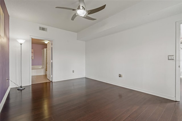 501 Knights Run Ave Unit 1317, Tampa, FL 33602 - empty room featuring a ceiling fan and wood finished floors