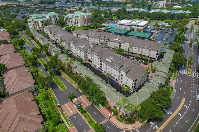 501 Knights Run Ave Unit 1317, Tampa, FL 33602 - aerial overview of property's location featuring a nearby body of water and apartment complex