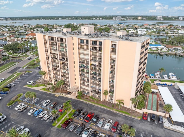 51 Island Way Unit 411, Clearwater Beach, FL 33767 - aerial view of a nearby body of water and apartment complex