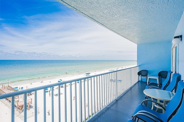 18500 Gulf Blvd Unit 503, Indian Shores, FL 33785 - balcony featuring view of water and beach