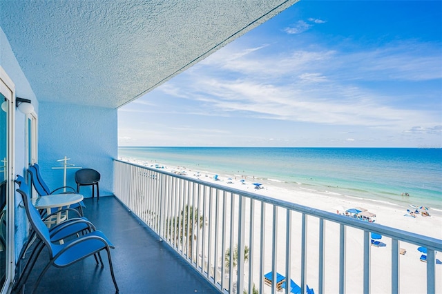 18500 Gulf Blvd Unit 503, Indian Shores, FL 33785 - balcony featuring view of water and beach