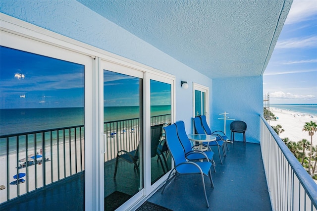18500 Gulf Blvd Unit 503, Indian Shores, FL 33785 - balcony with view of water and beach