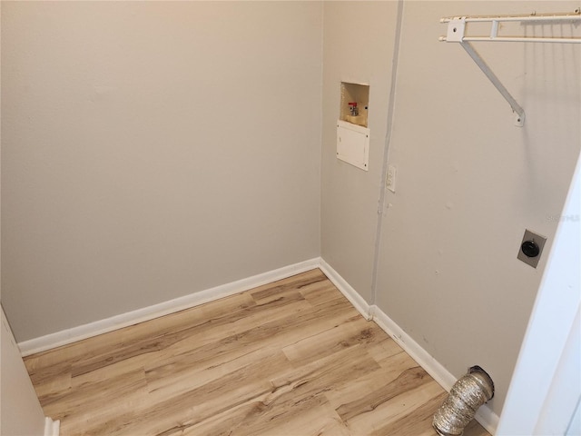 4009 Forecast Dr, Brandon, FL 33511 - laundry area with electric dryer hookup, washer hookup, and light wood-type flooring