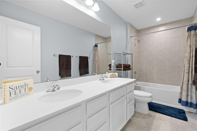 10618 Daybreak Gln, Parrish, FL 34219 - full bath with tile patterned flooring, double vanity, and shower / bath combo