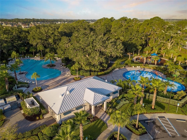10618 Daybreak Gln, Parrish, FL 34219 - aerial view of a pool