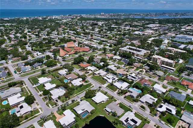 11141 Carla Dr, Largo, FL 33774 - aerial overview of property's location featuring a large body of water
