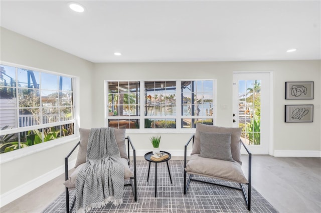 17601 Sterling Ter, Redington Shores, FL 33708 - sitting room with recessed lighting and baseboards