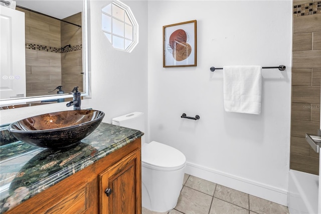 17601 Sterling Ter, Redington Shores, FL 33708 - bathroom with vanity and tile patterned flooring