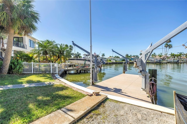 17601 Sterling Ter, Redington Shores, FL 33708 - dock area with a water view and boat lift