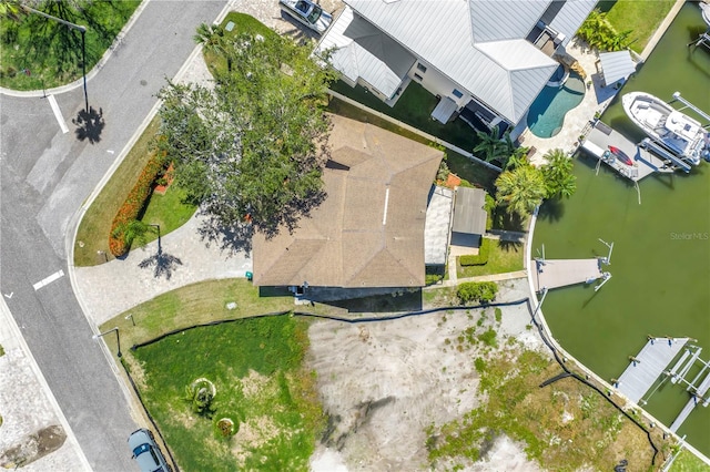 17601 Sterling Ter, Redington Shores, FL 33708 - aerial view of property and surrounding area featuring a large body of water