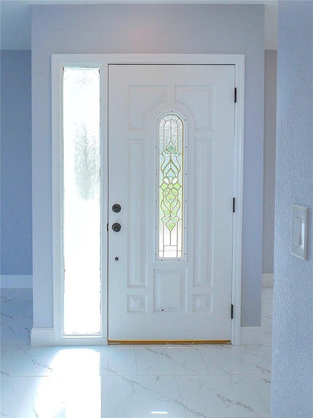 1302 Highview Rd, Brandon, FL 33510 - foyer entrance with marble finish floors