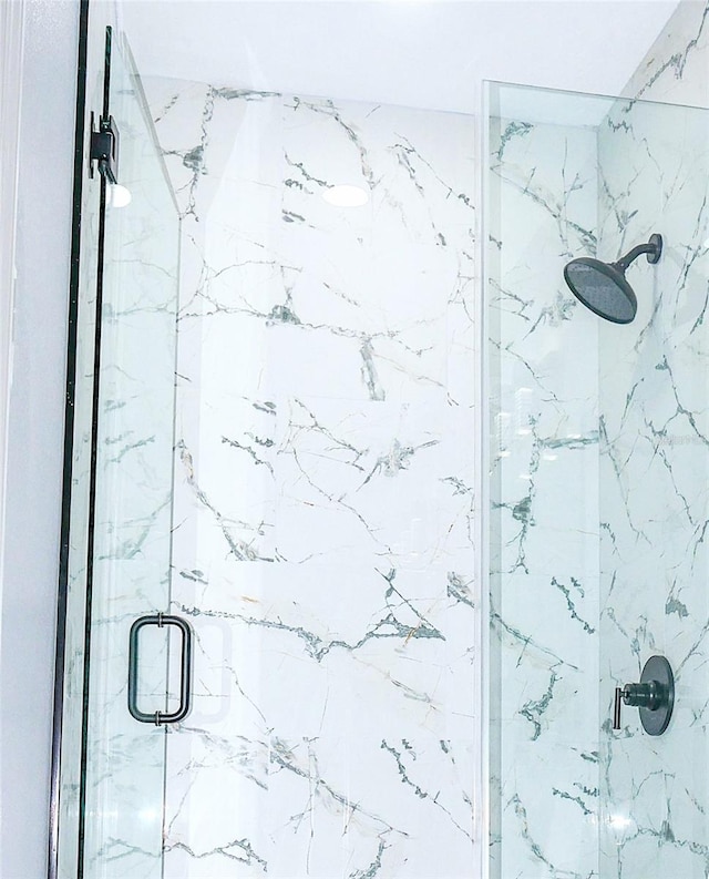 1302 Highview Rd, Brandon, FL 33510 - bathroom featuring a marble finish shower