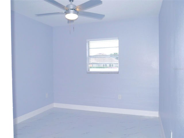 1302 Highview Rd, Brandon, FL 33510 - unfurnished room featuring marble finish floors and a ceiling fan
