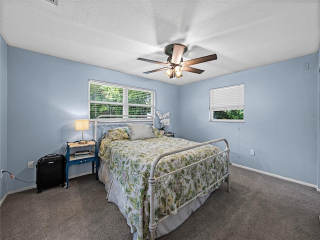 2937 Eagles Nest Rd, Fruitland Park, FL 34731 - bedroom featuring carpet flooring, a ceiling fan, and a textured ceiling