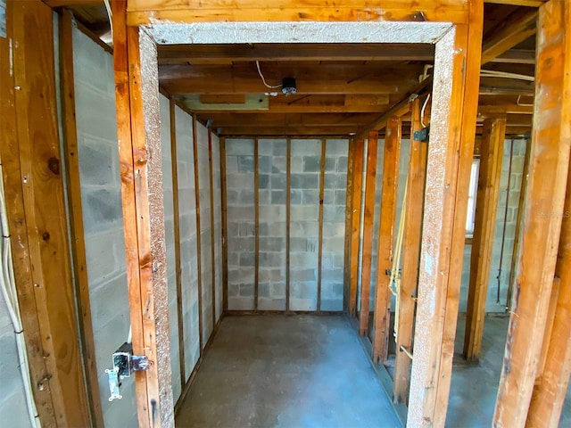 13534 Evelane Dr, Hudson, FL 34667 - miscellaneous room with unfinished concrete floors
