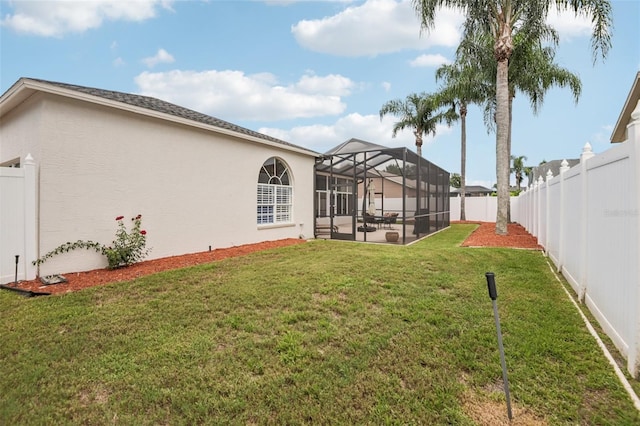 8704 Cypress Lakes Blvd, New Port Richey, FL 34653 - fenced backyard featuring a patio and a lanai