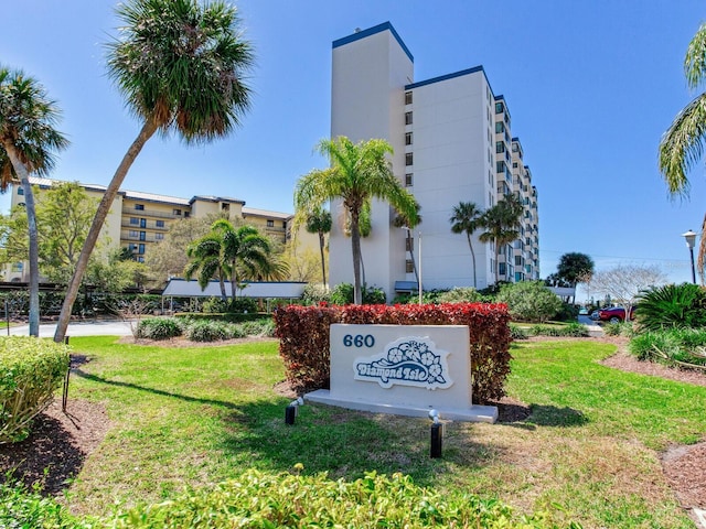 660 Island Way Unit 703, Clearwater Beach, FL 33767 - community sign featuring a lawn
