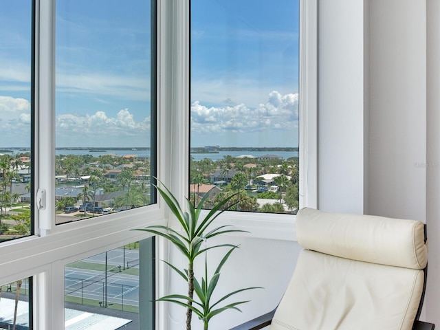 660 Island Way Unit 703, Clearwater Beach, FL 33767 - living area with a water view