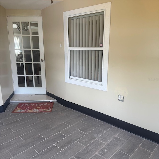 10004 Ethel St, Gibsonton, FL 33534 - doorway to property with stucco siding