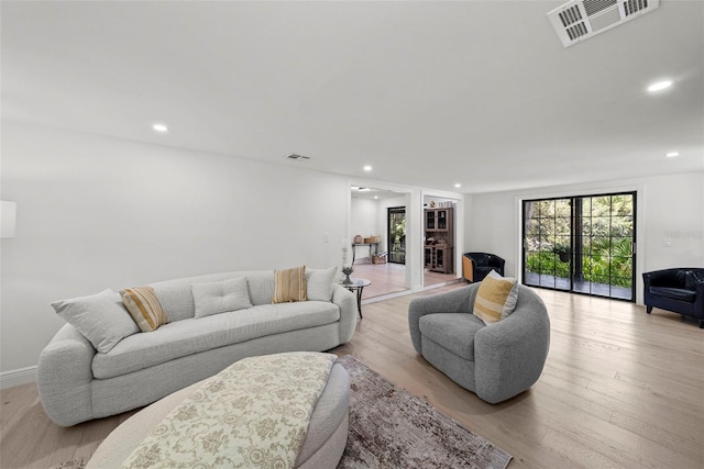 900 Oak Hollow Pl, Brandon, FL 33510 - living area featuring recessed lighting and light wood-style floors