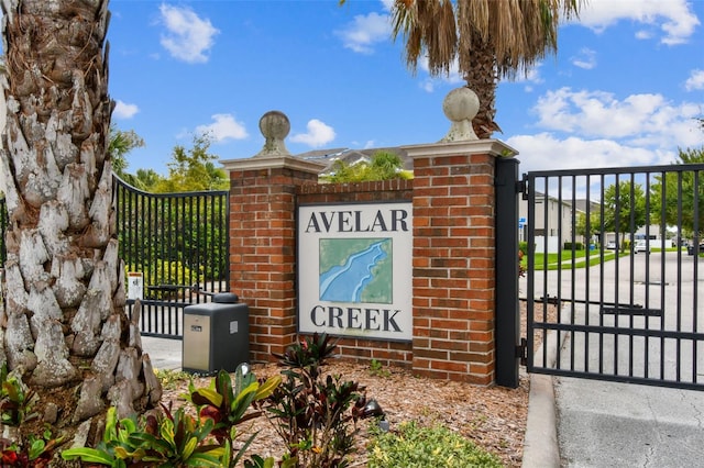 10409 Orchid Mist Ct, Riverview, FL 33578 - community sign featuring a gate