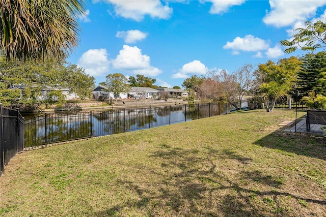 3823 Sail Dr, New Port Richey, FL 34652 - view of yard with a water view and a residential view
