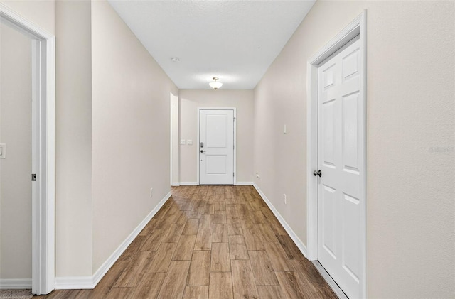 5413 Badini Way, Palmetto, FL 34221 - corridor featuring wood finished floors and baseboards