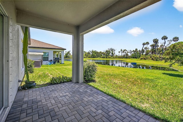 5413 Badini Way, Palmetto, FL 34221 - view of patio with a water view