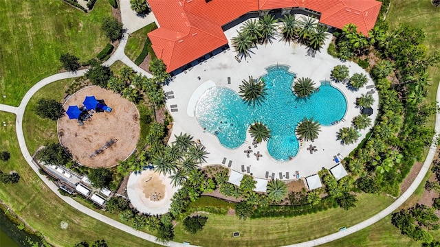 5413 Badini Way, Palmetto, FL 34221 - bird's eye view of a pool area