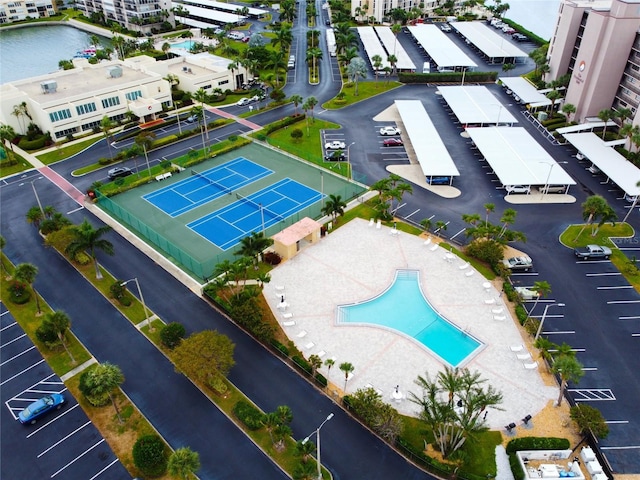 7401 Bay Island Dr S Unit 338, South Pasadena, FL 33707 - drone / aerial view of a pool