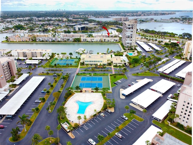 7401 Bay Island Dr S Unit 338, South Pasadena, FL 33707 - drone / aerial view of a nearby body of water