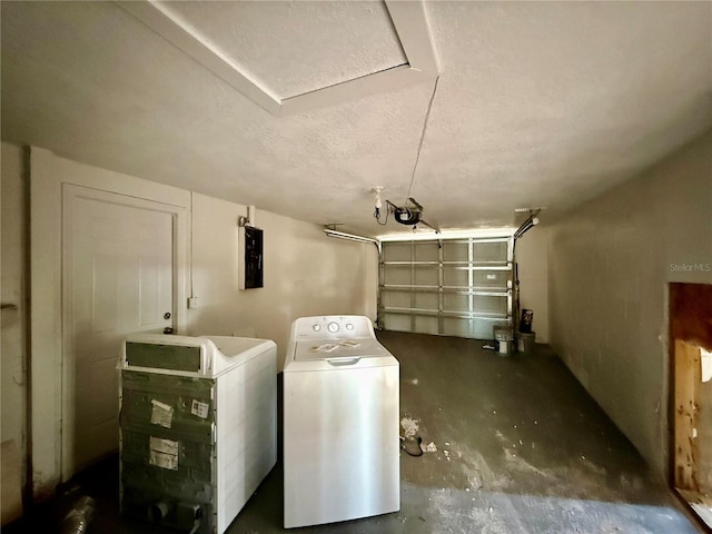 7400 Mako Dr, Hudson, FL 34667 - garage featuring washing machine and dryer and electric panel