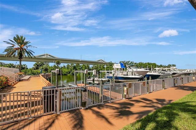 5000 Culbreath Key Way Unit 8-106, Tampa, FL 33611 - view of property's community with boat lift, a dock, and a water view